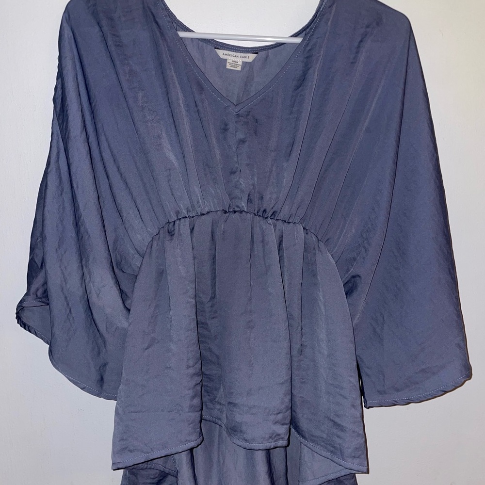 Elegant Blue Women's Top